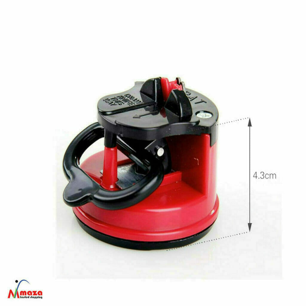 Knife sharpener with suction pad