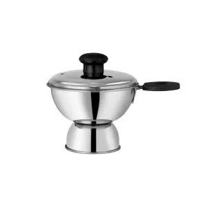 Puttu maker on pressure cooker top