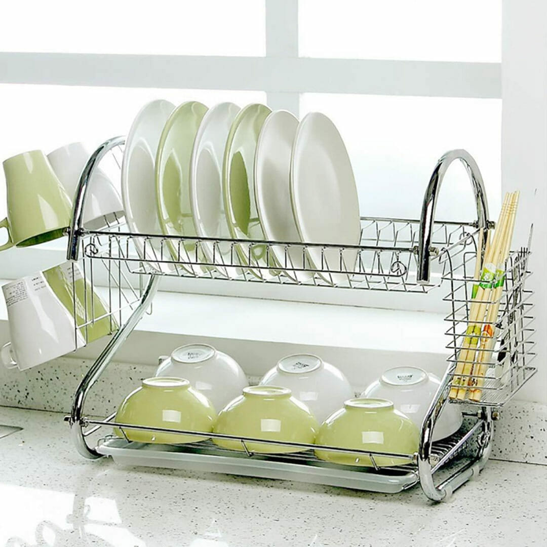 Stainless-Steel-Dish-Rack-Dish-Drying-Rack-Cup-Plate-Drainer-Kitchen-Rack