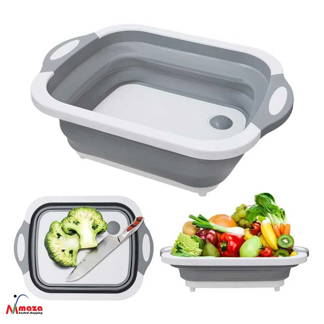 Multifunctional cutting board 4-in-1 Foldable Dish tub drainers