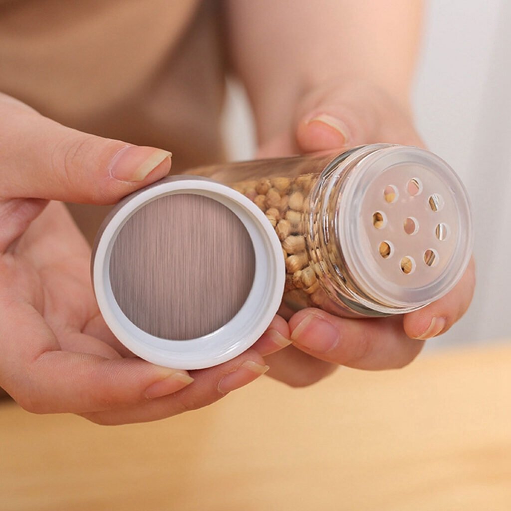 spice rack with jars