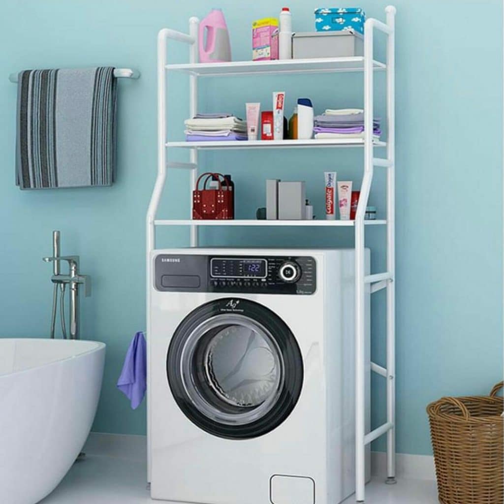Washing machine rack - Washing Machine Rack for Maximized Sp...