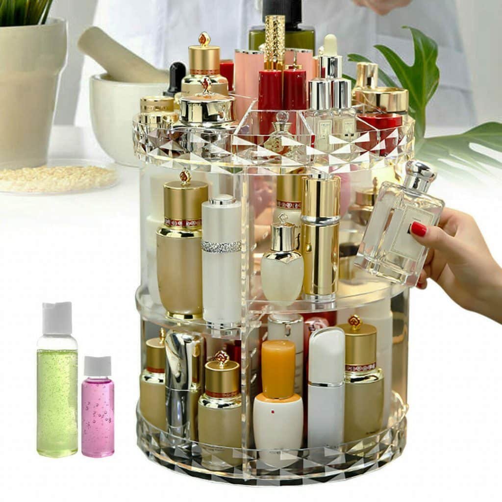 360 Rotation cosmetic organizer