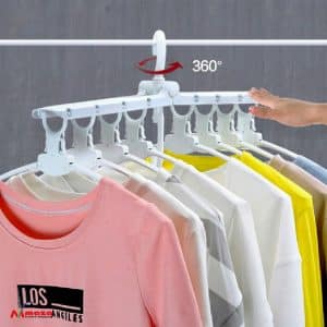 Multi-functional magic folding plastic clothes hanger