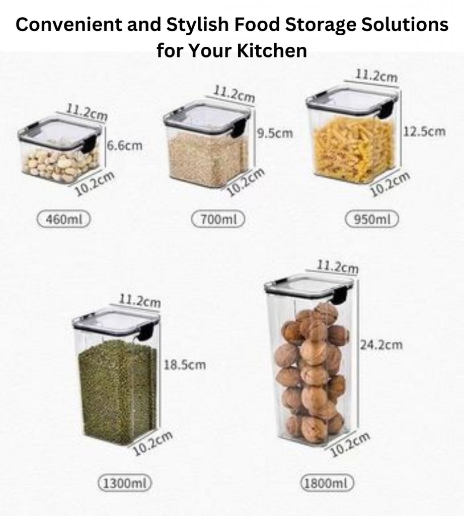 Convenient and Stylish Food Storage Solutions for Your Kitchen