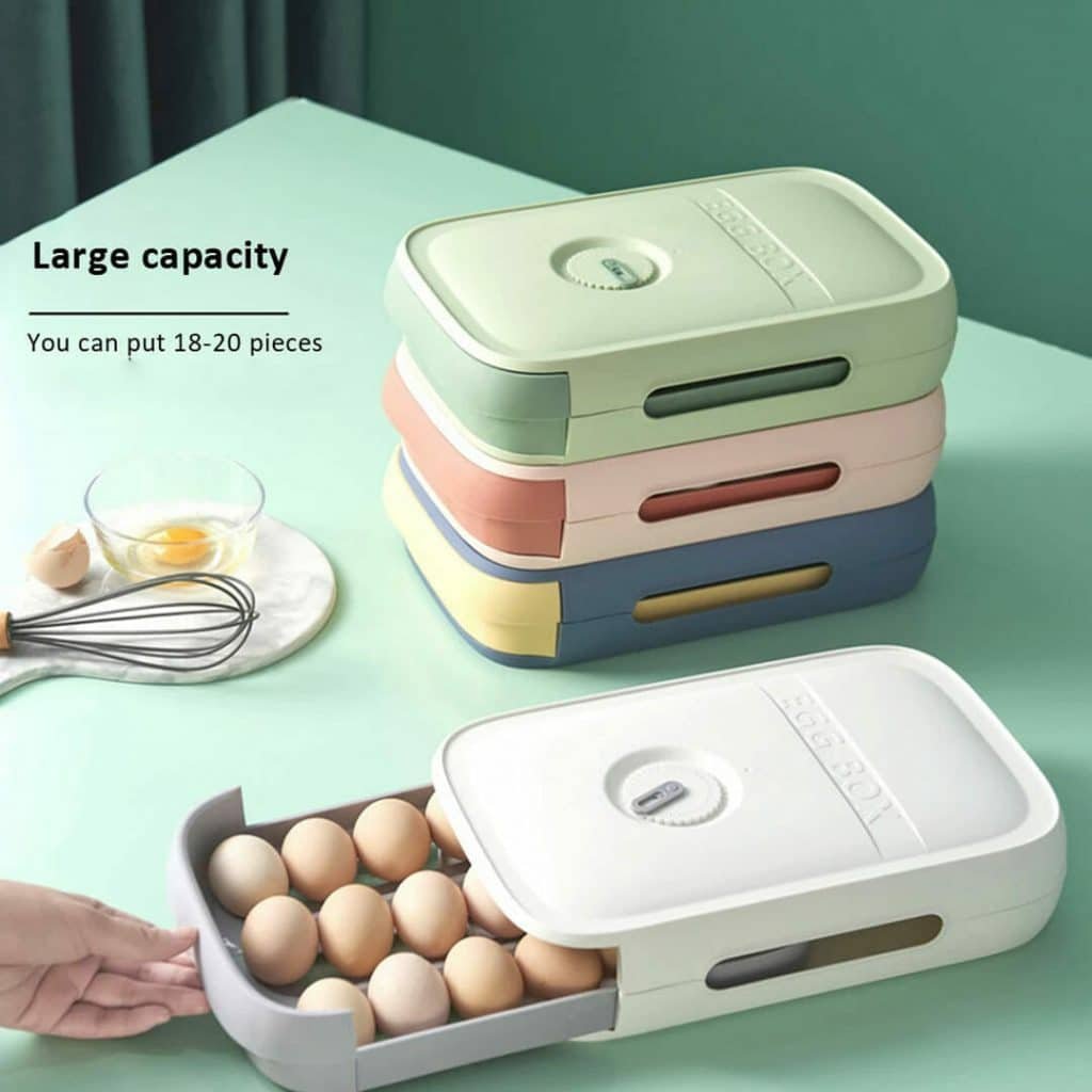 Egg Storage Box egg drawer type organizer