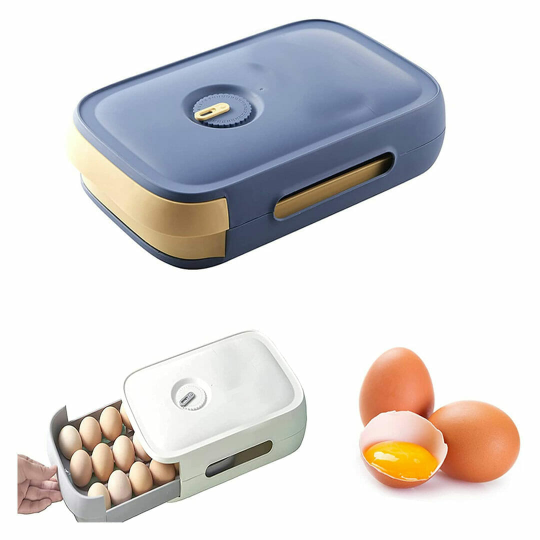 Egg Storage Box egg drawer type organizer