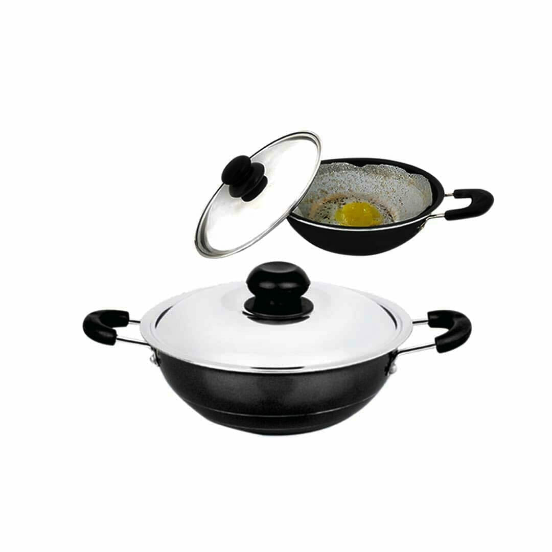 Nonstick hopper pan with lid