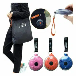 Folding Eco Shopping Bag with Plastic Roll Up
