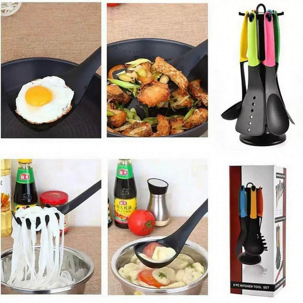 Spoon set 6 pc kitchen tools set