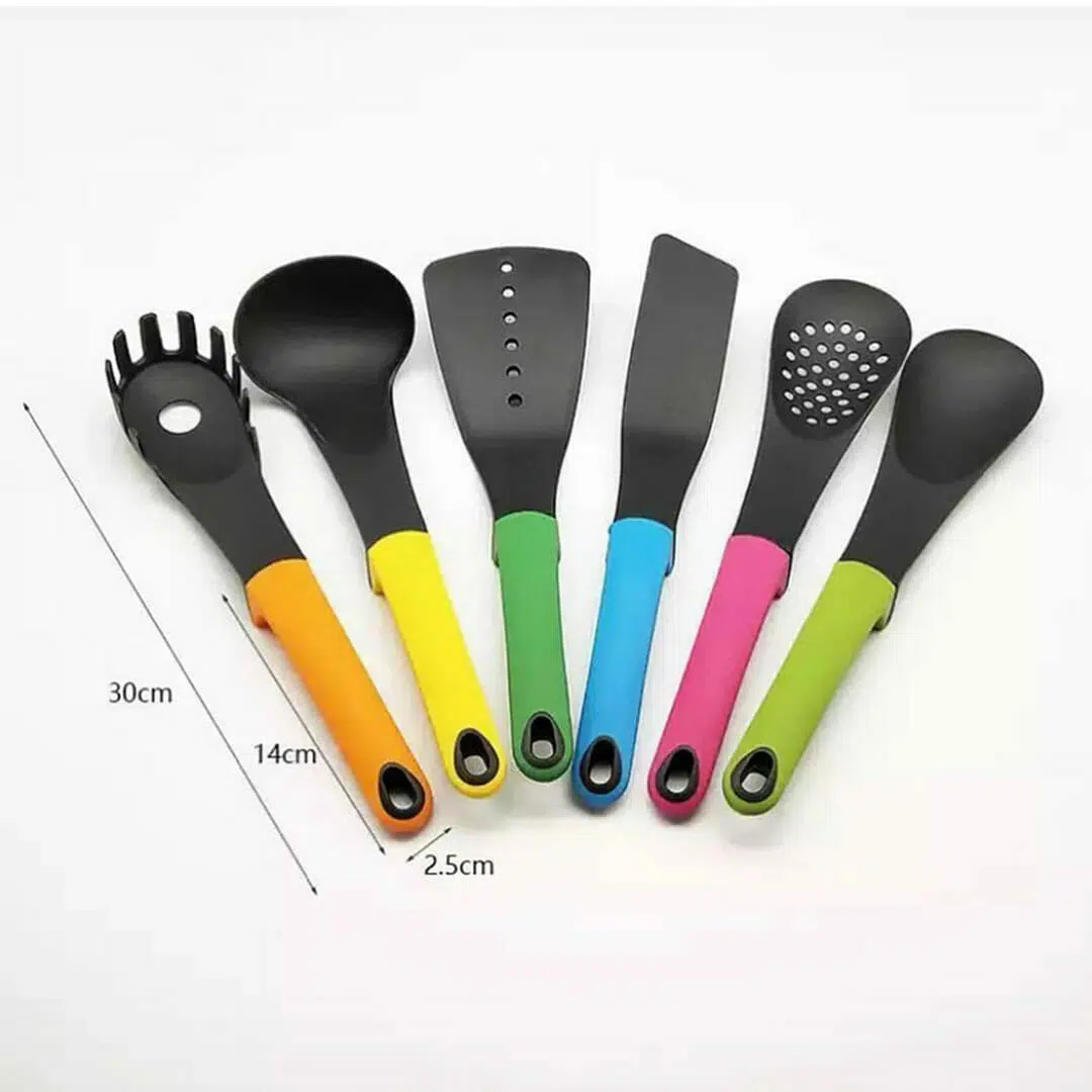 Spoon set 6 pc kitchen tools set
