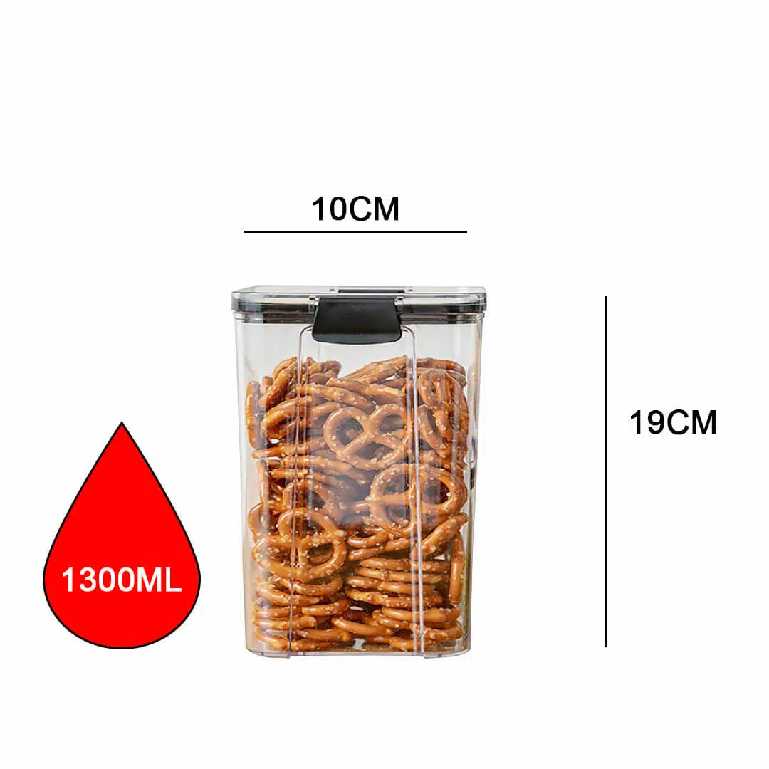 Airtight food storage containers seal cans 1300ml