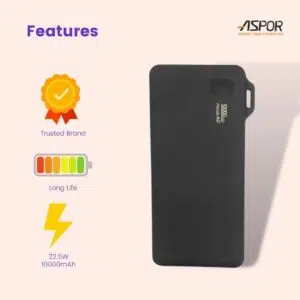 Best Power Bank Aspor 10000mAh 22.5W