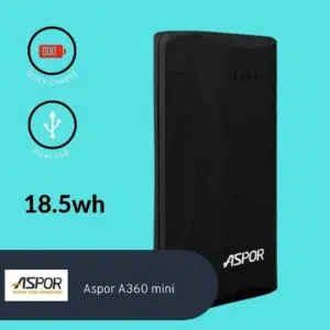 Mini Power Bank aspor 18.5W 5000mAh