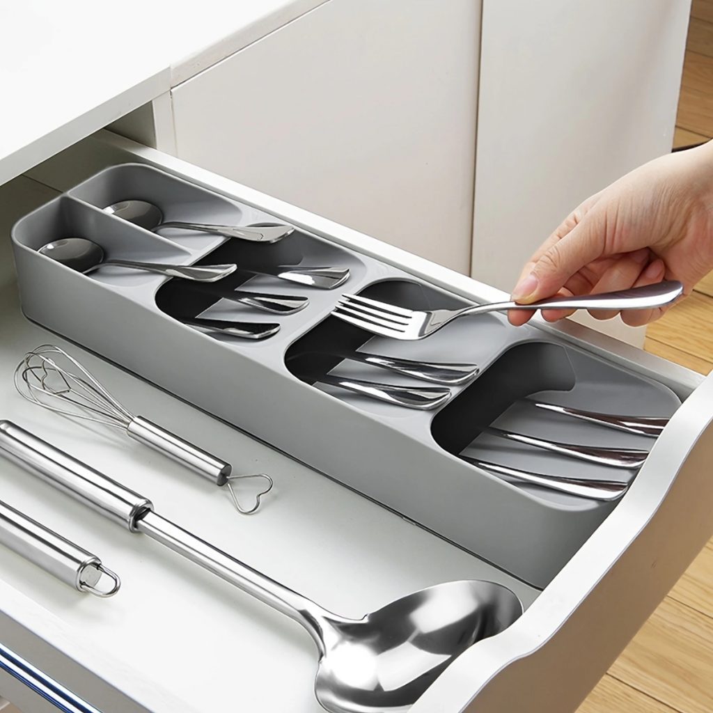 Small drawer utensil organizer