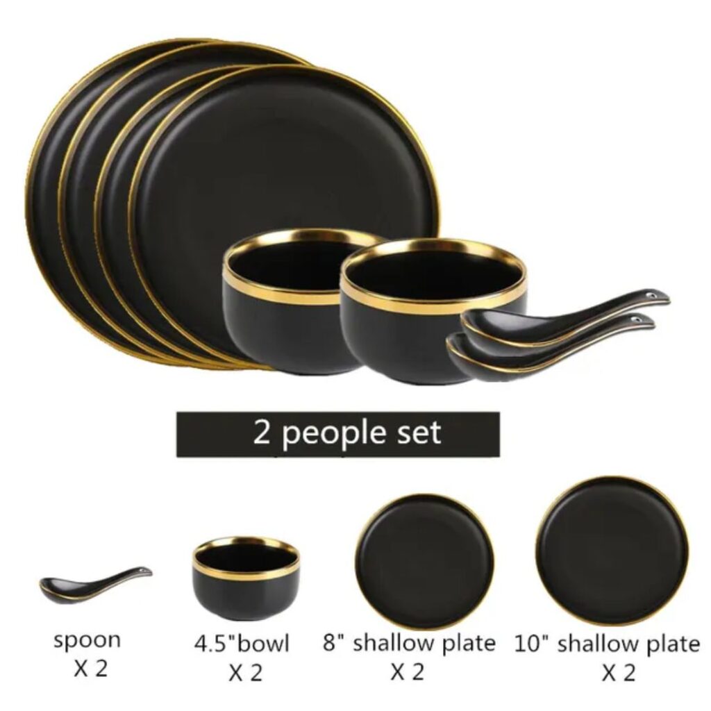 Gilt Rim Dinnerware Collection