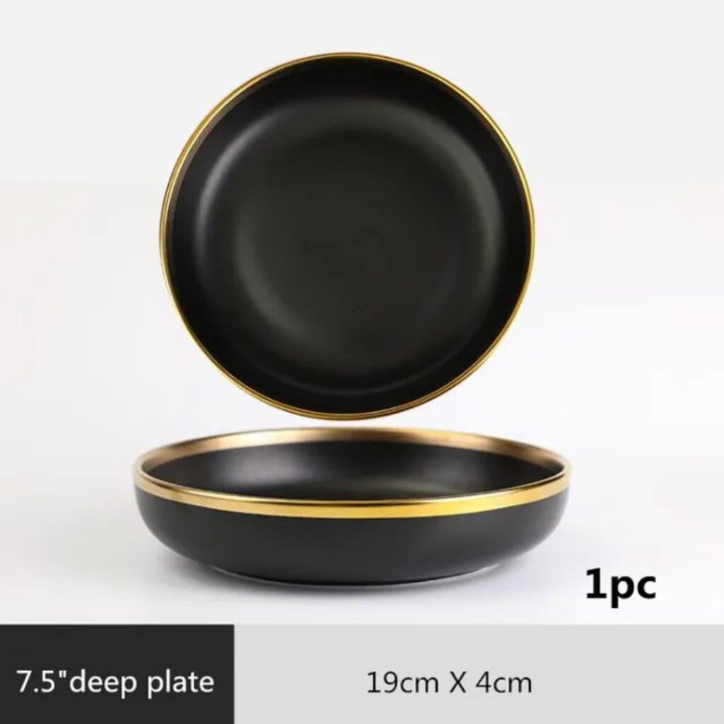 Black Dinner Plates Ceramics