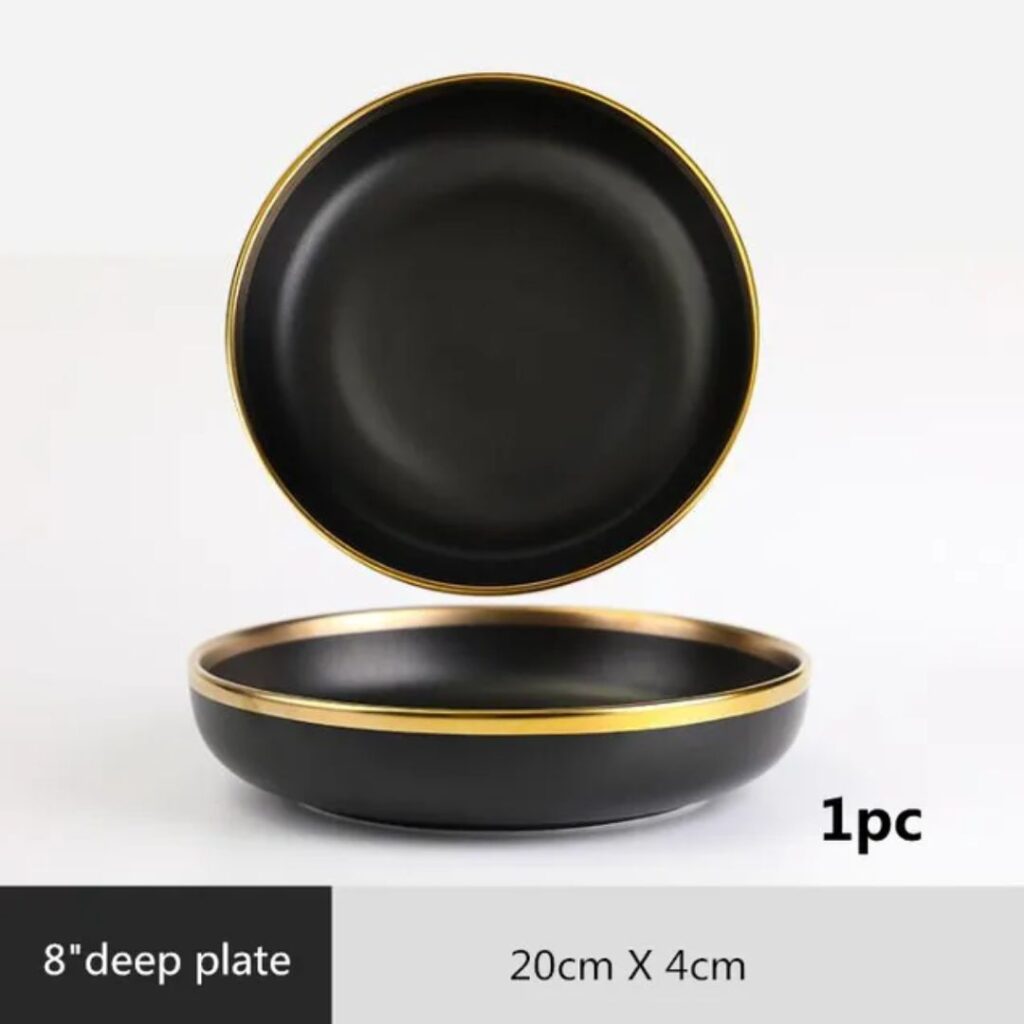 Black Dinner Plates Ceramics