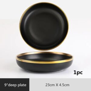 Black Dinner Plates Ceramics
