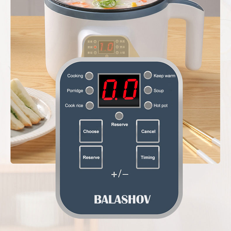 Electric Rice Cooker with Non-Adhesive Surface