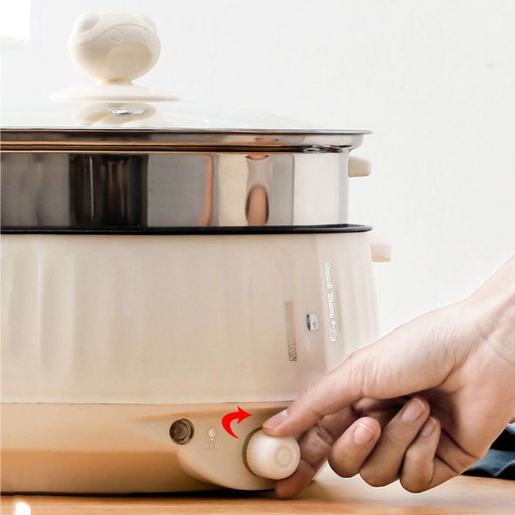 Rice Cooker with Stainless steel 1.7L Hot Pot Enthusiast's Delight