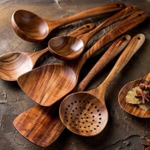 Teak Wood Kitchen Utensils