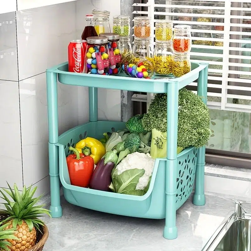 kitchen storage rack floor mounted (2)