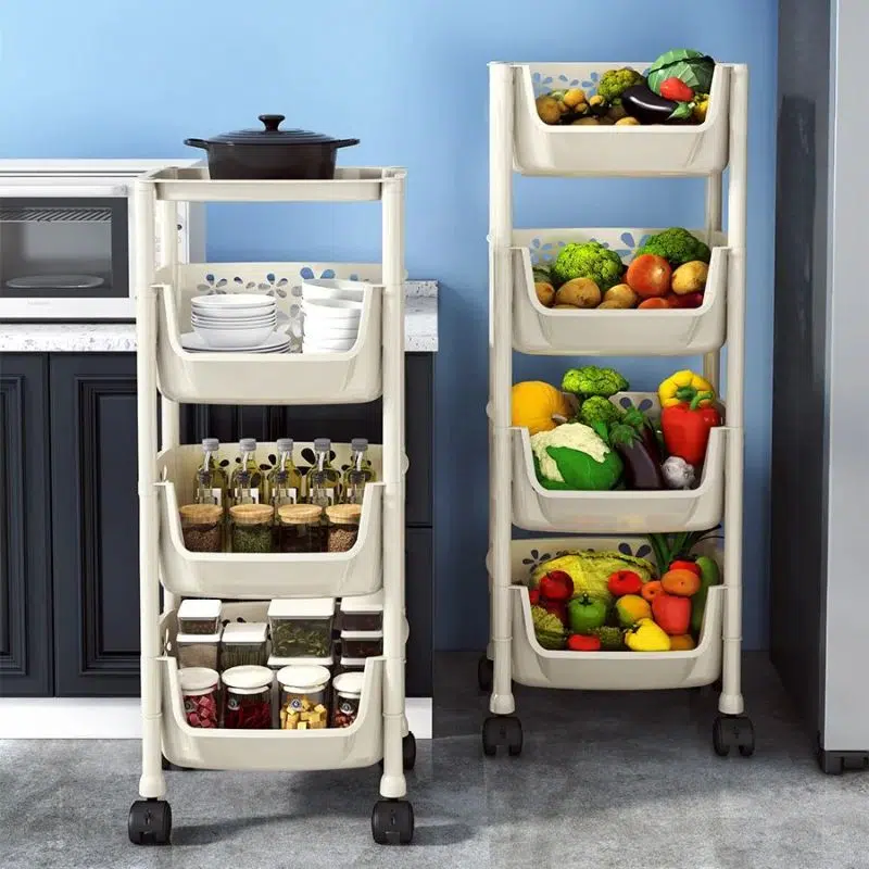 kitchen storage rack floor mounted (2)