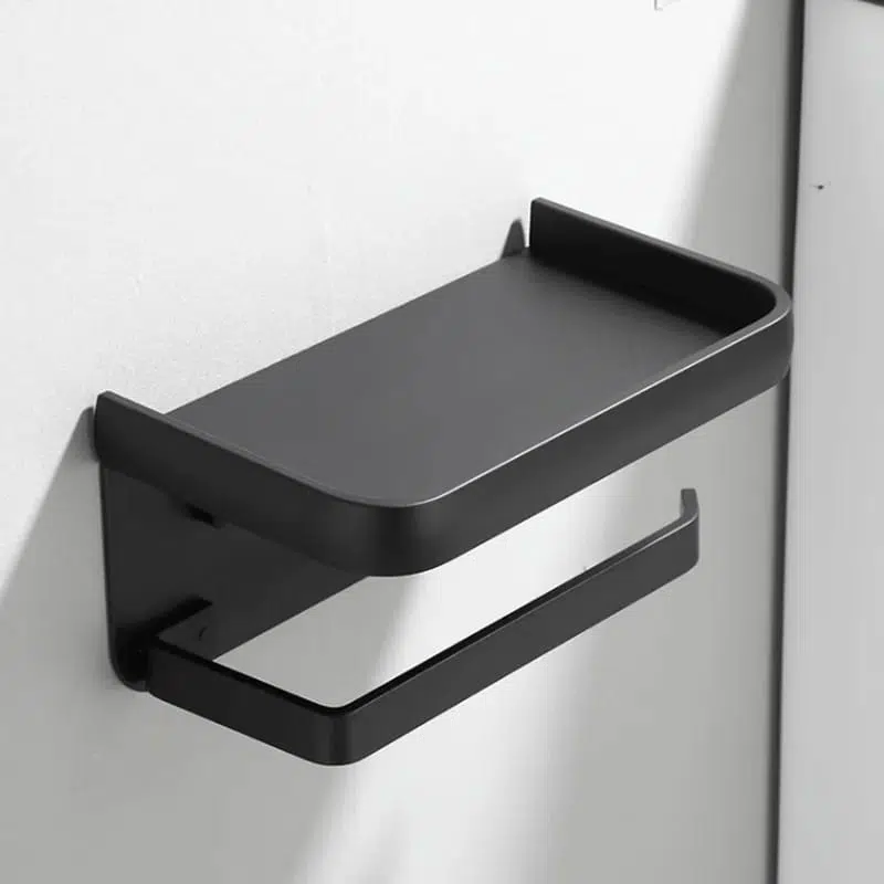 toilet paper holder with organizer and shelf (2)