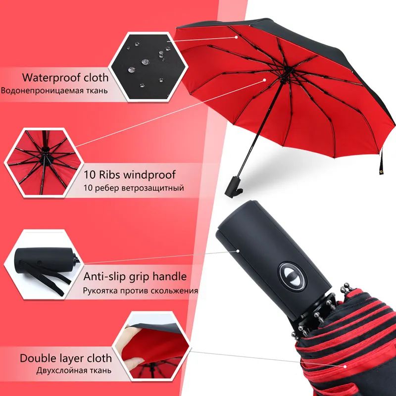 waterproof windproof umbrella large
