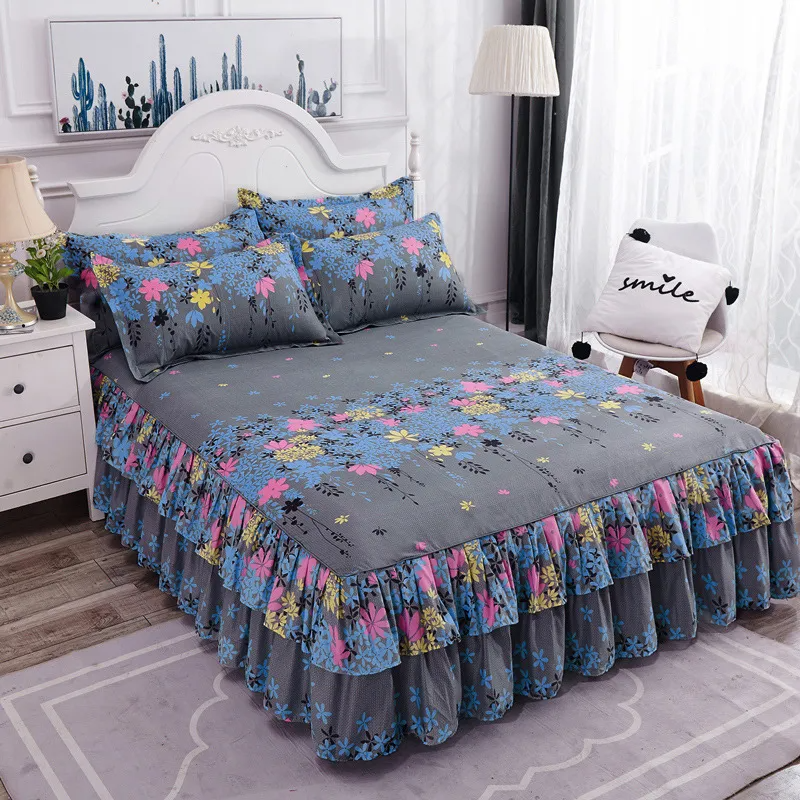 Cotton bed skirt