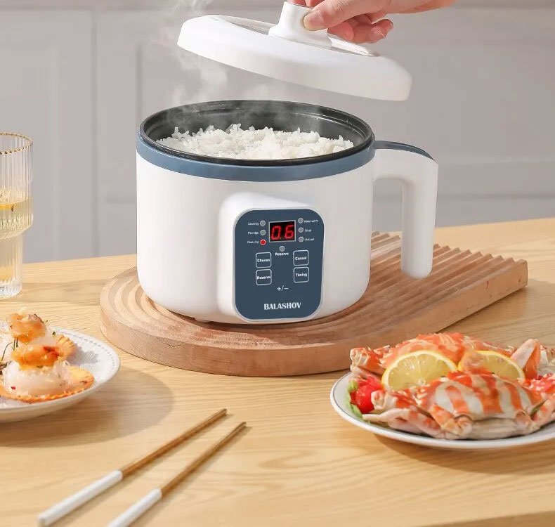 Electric Rice Cooker with Steamer