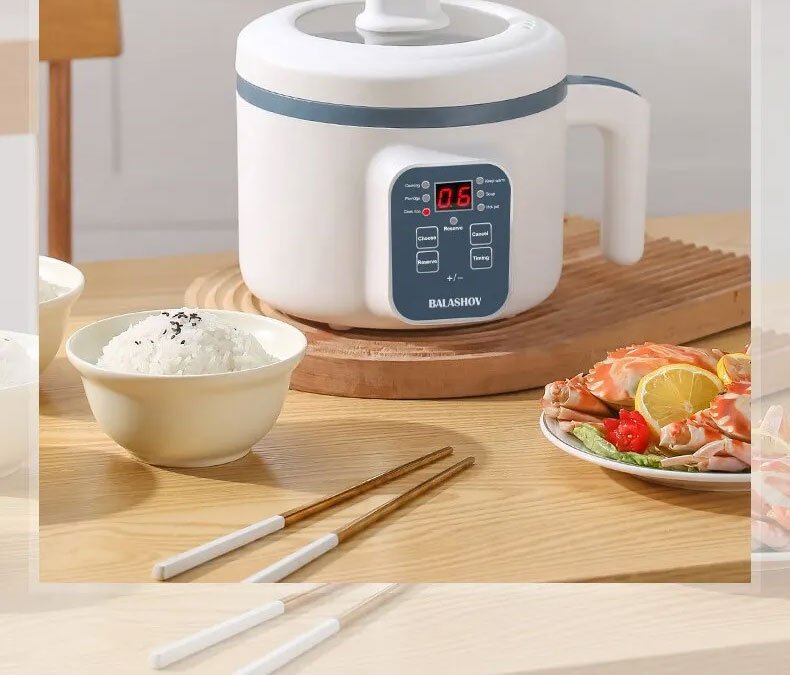 Electric Rice Cooker with Steamer