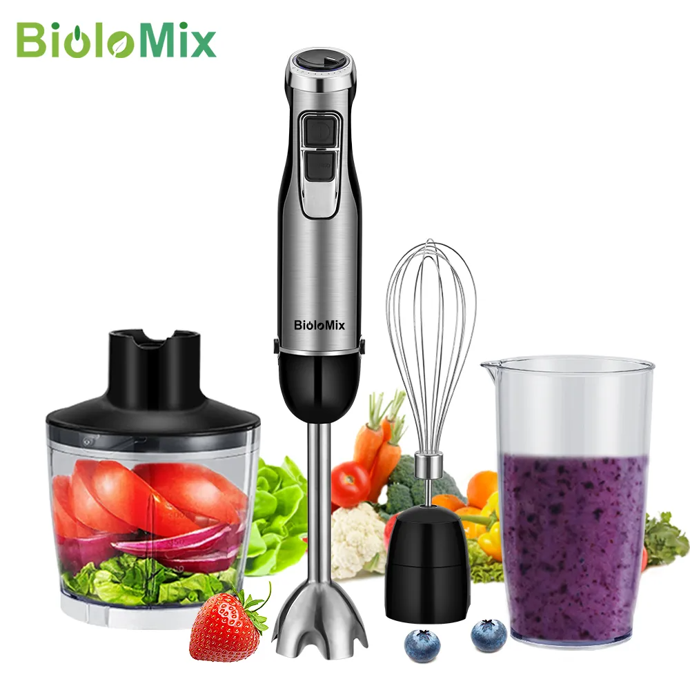 Powerful Immersion Hand Blender with Chopper