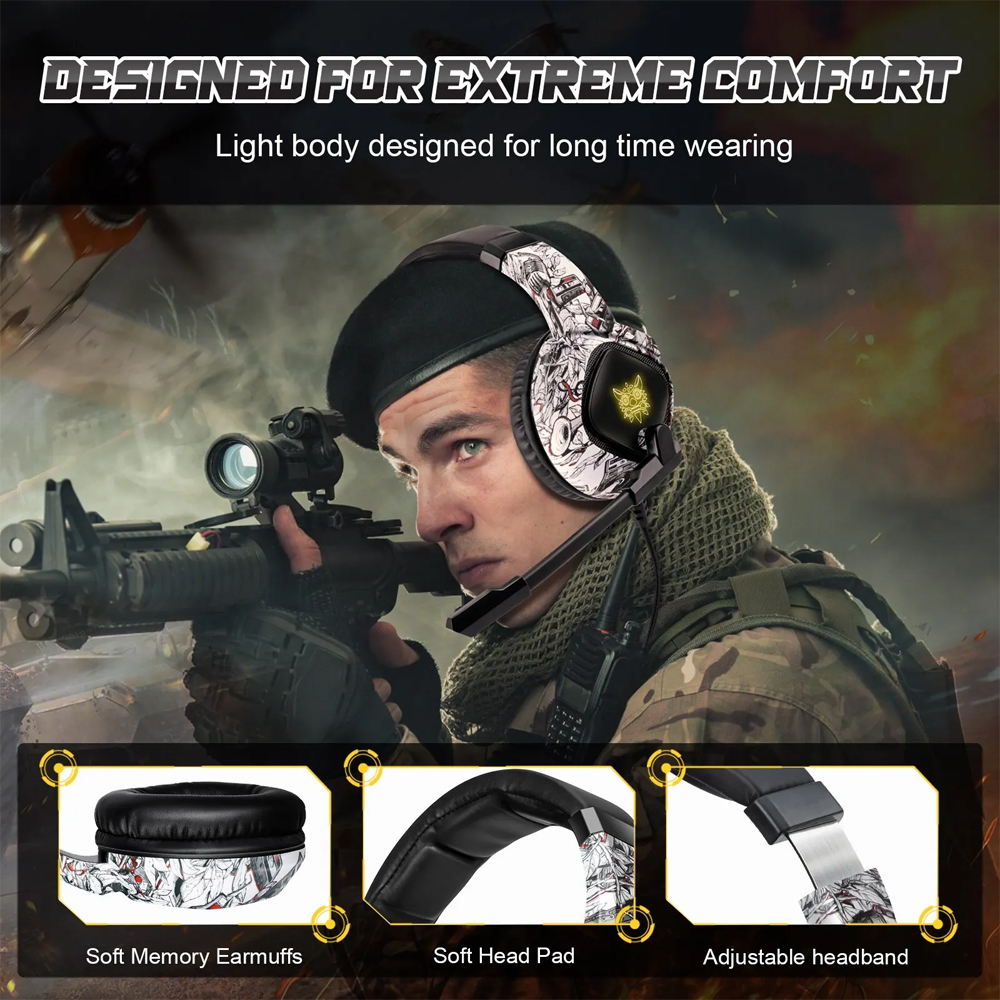 wired gaming headset with mic