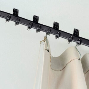 flexible ceiling curtain rod