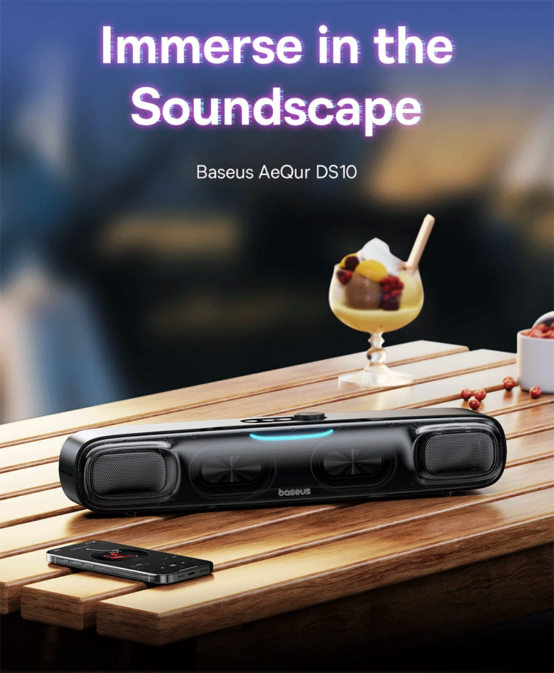 mini soundbar with microphone for pc gaming