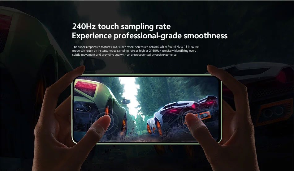 240Hz touch sampling rate Experience professional-grade smoothness