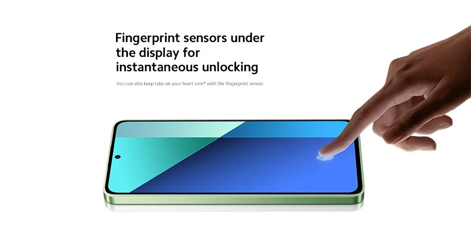 Fingerprint sensors under the display for instantaneous unlocking