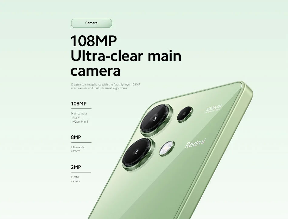 Capture Every Moment with 108MP Triple Camera