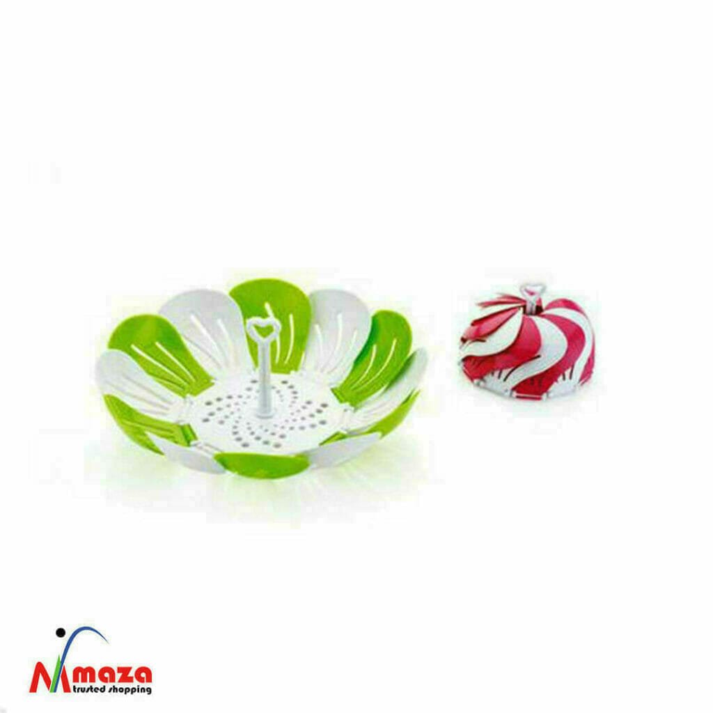 Plastic fruit basket with handle foldable No1 Quality