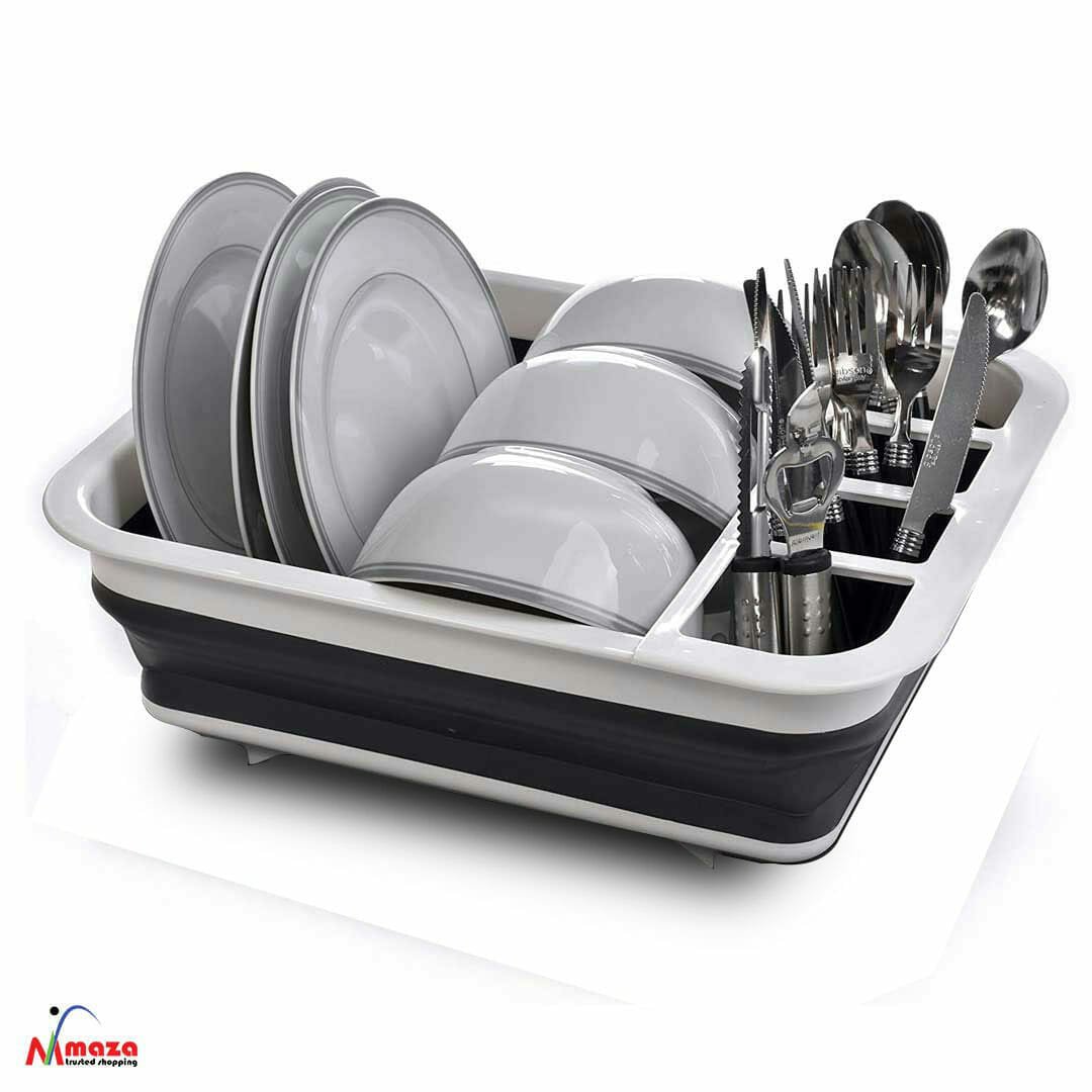 Collapsible Dish Drying Rack SpaceSaving Convenience