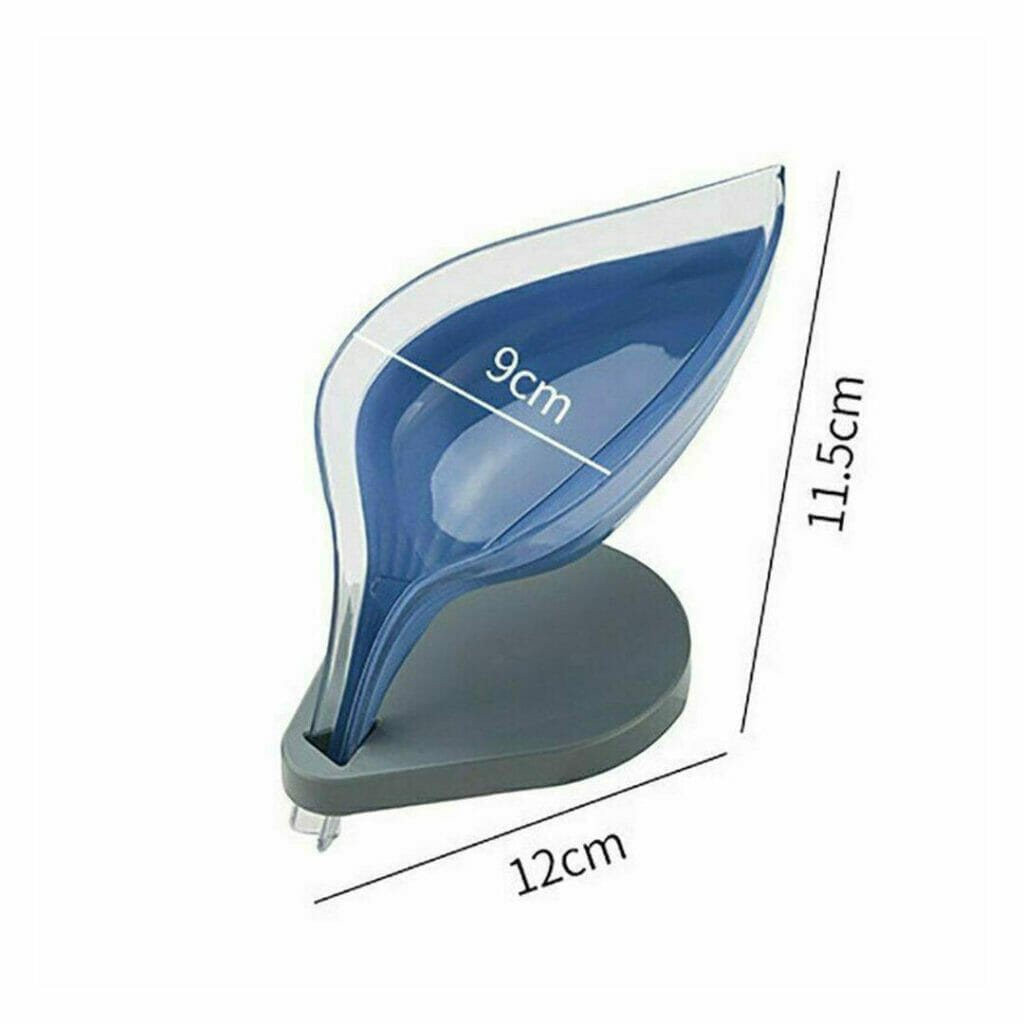 Leaf Soap holder Suction Cup Drain Soap Box 