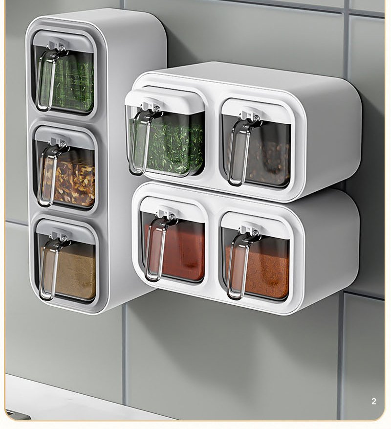 Wall mount spice rack organizer | Transform Your Kitchen